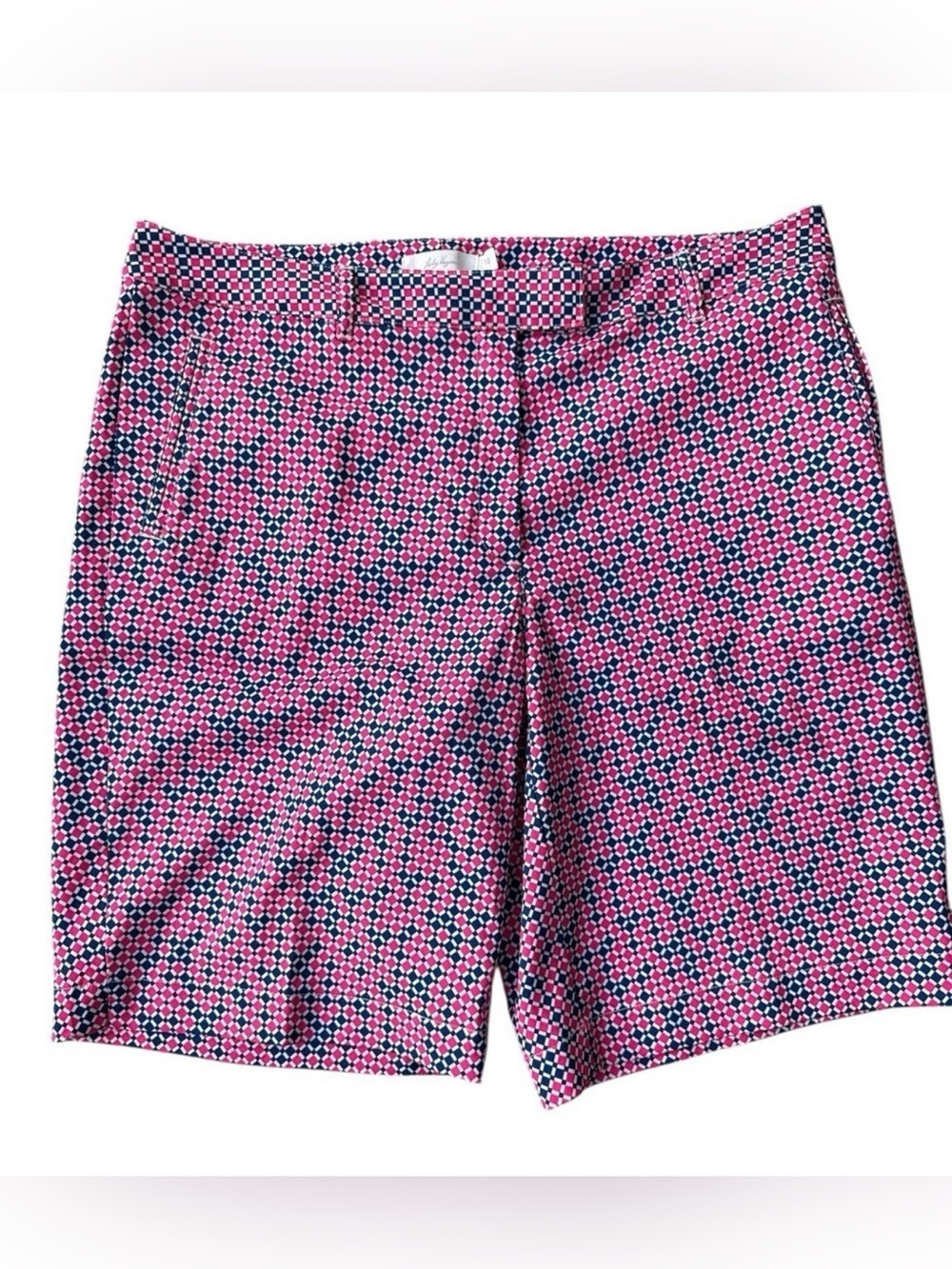 Lady Hagen  Women’s Golf Checkered Plaid Casual Shorts Pink/Blue